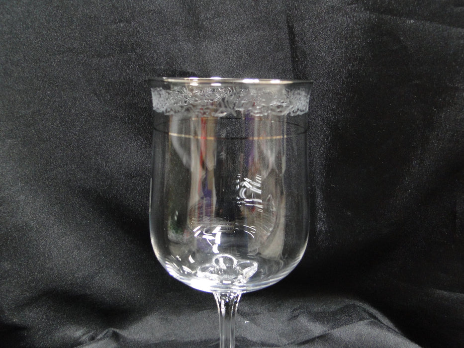 Lenox Moonspun Crystal, Platinum: Water or Wine Goblet (s), 7 1/8" Tall, Wear