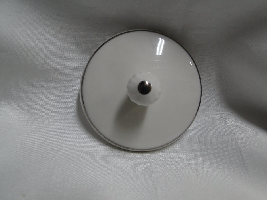 Noritake Affection, 7192, White Flowers: Sugar Bowl & Lid, 4 5/8" Tall