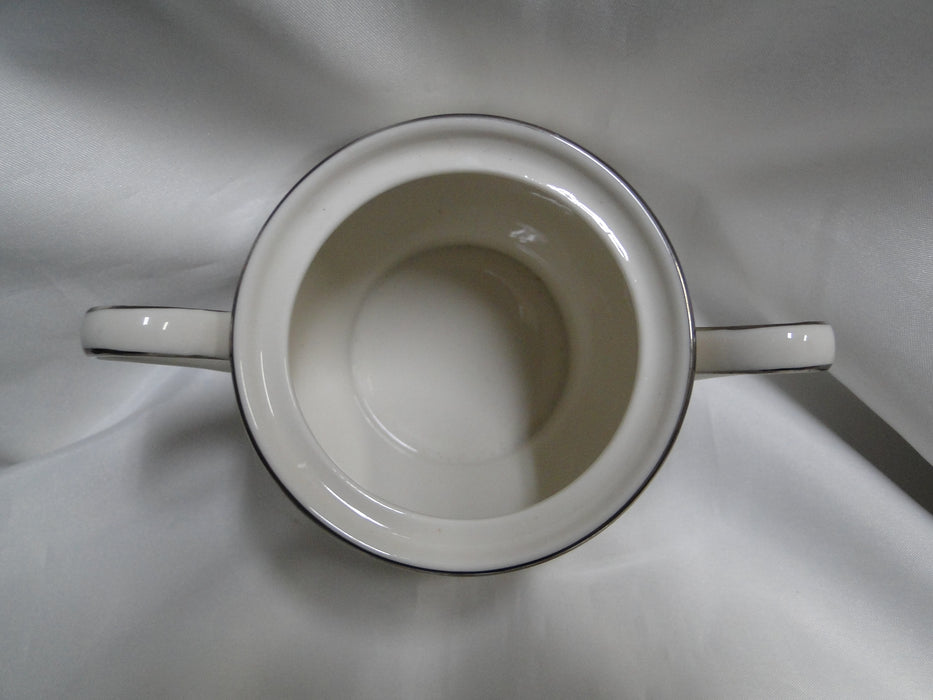 Noritake Affection, 7192, White Flowers: Sugar Bowl & Lid, 4 5/8" Tall