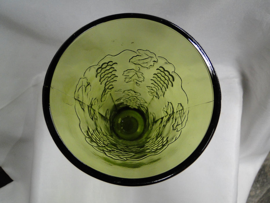 Colony Harvest Green, Pressed: Flower Vase, 3 3/4" x 7 5/8" Tall