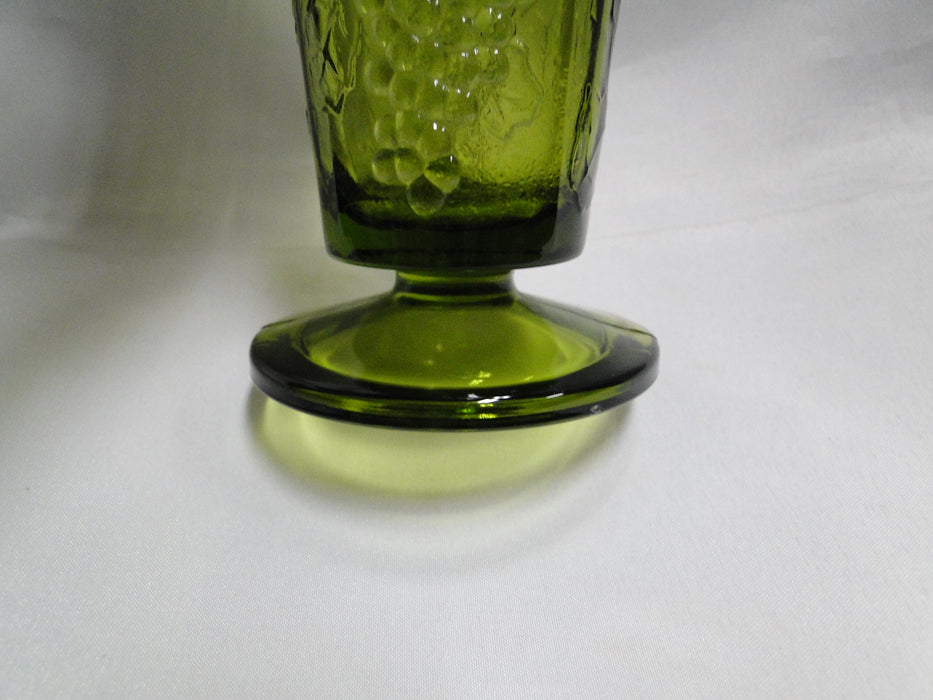 Colony Harvest Green, Pressed: Flower Vase, 3 3/4" x 7 5/8" Tall