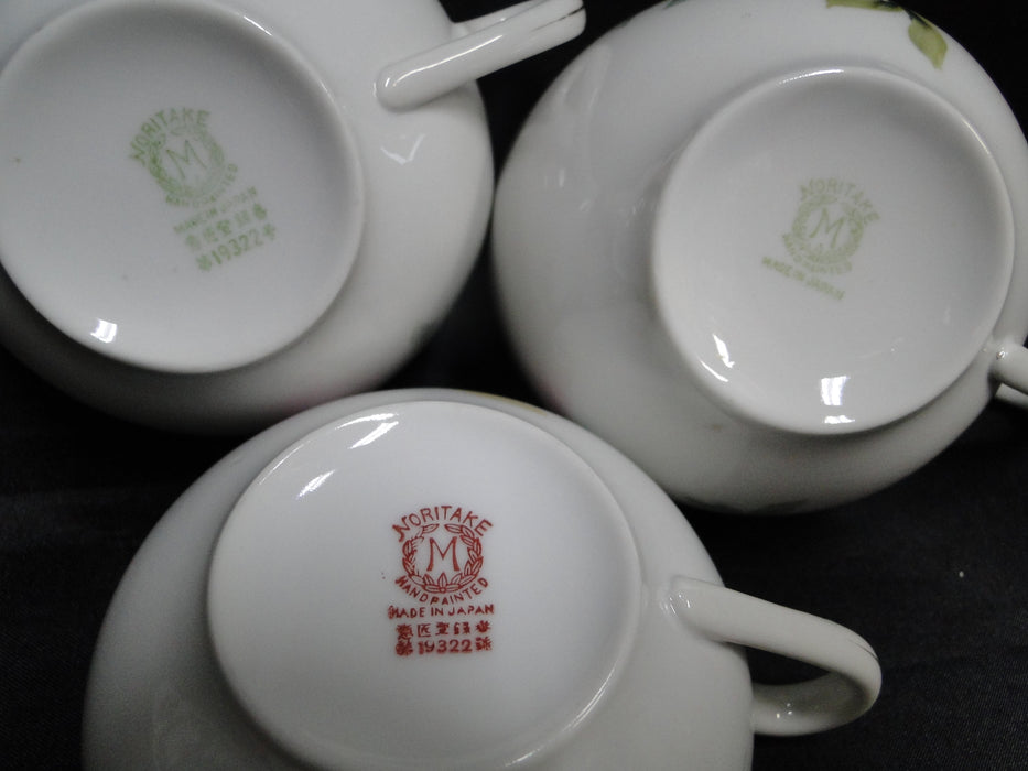 Noritake Azalea, 19322, White w/ Pink Flowers: Cup & Saucer Set (s), 2" Tall