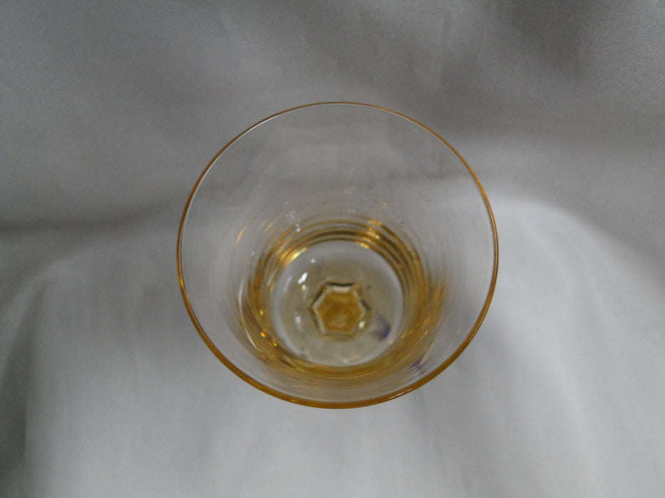Fostoria Misty Yellow, Stem #6029: Claret Wine, 5 3/4" Tall, As Is