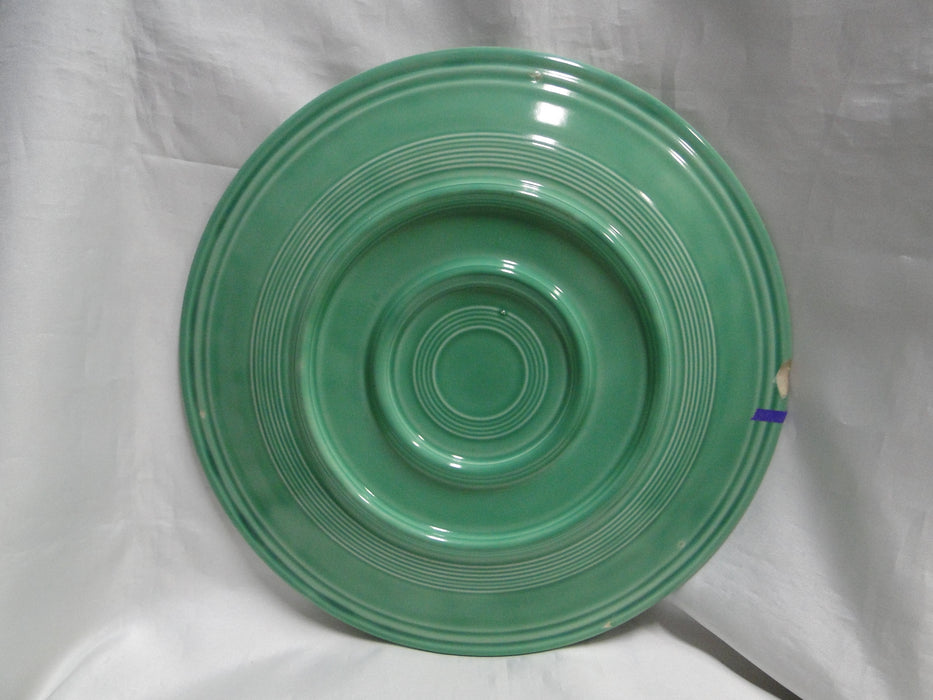 Fiesta: Lt Green Round Platter, 12 1/4", No Backstamp, As Is