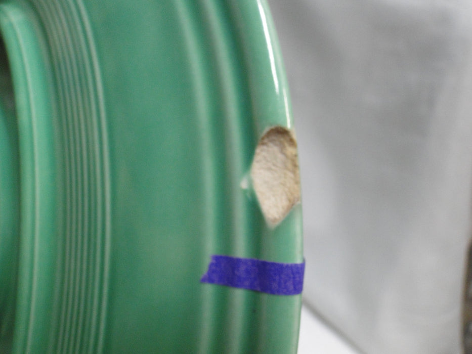 Fiesta: Lt Green Round Platter, 12 1/4", No Backstamp, As Is