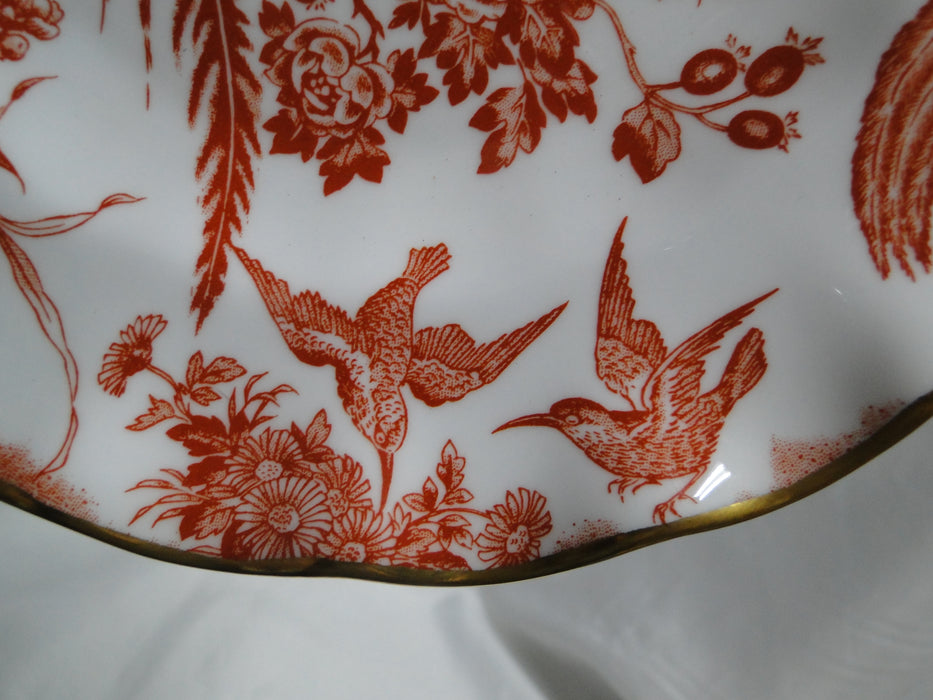 Royal Crown Derby Red Aves, Birds: Sheffield Dessert Plate (s), 8 5/8"