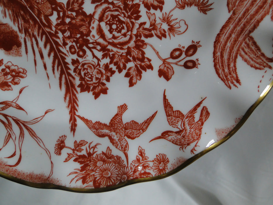 Royal Crown Derby Red Aves, Birds: Sheffield Dessert Plate (s), 8 5/8"