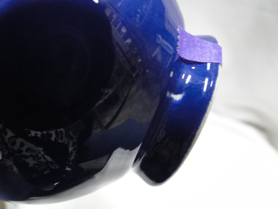 Fiesta: Cobalt Blue Cup & Saucer Set, 2 3/4" Tall, No Backstamp, Wear