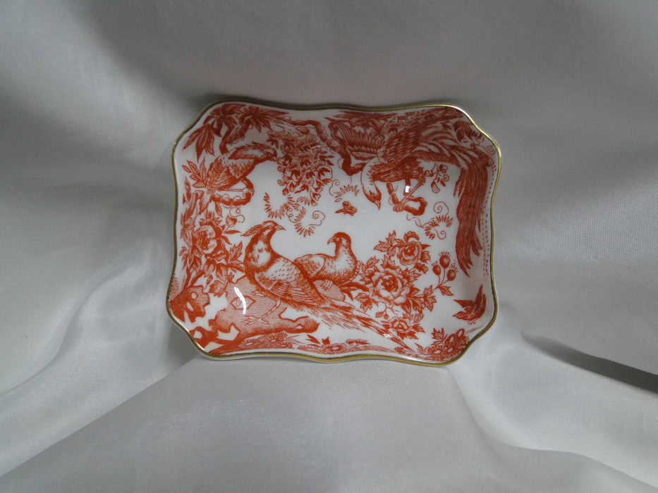 Royal Crown Derby Red Aves, Birds: Trinket Dish / Ashtray / 1800 Tray, 3 5/8"