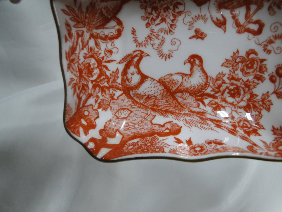 Royal Crown Derby Red Aves, Birds: Trinket Dish / Ashtray / 1800 Tray, 3 5/8"