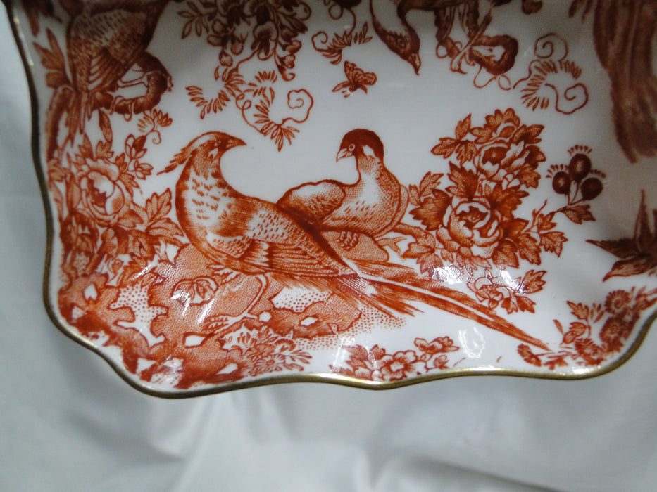 Royal Crown Derby Red Aves, Birds: Trinket Dish / Ashtray / 1800 Tray, 3 5/8"
