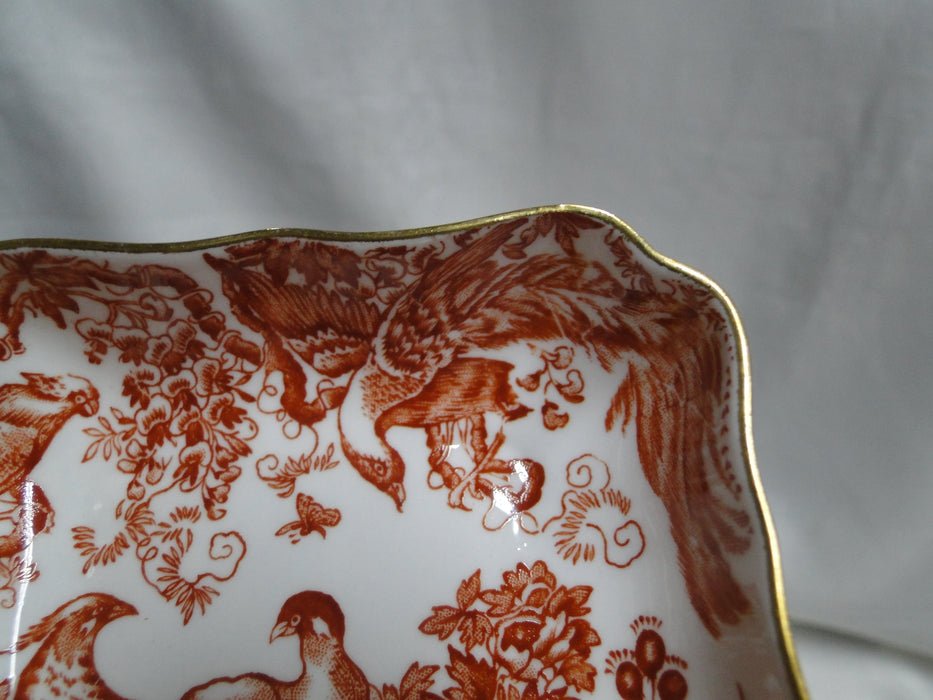 Royal Crown Derby Red Aves, Birds: Trinket Dish / Ashtray / 1800 Tray, 3 5/8"