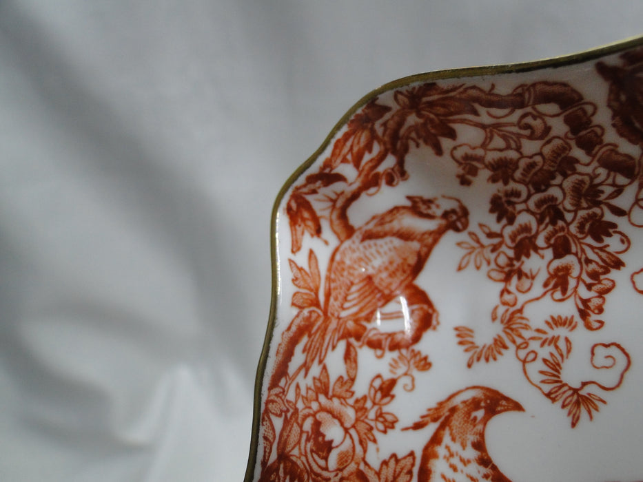 Royal Crown Derby Red Aves, Birds: Trinket Dish / Ashtray / 1800 Tray, 3 5/8"