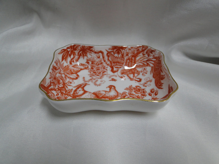 Royal Crown Derby Red Aves, Birds: Trinket Dish / Ashtray / 1800 Tray, 3 5/8"