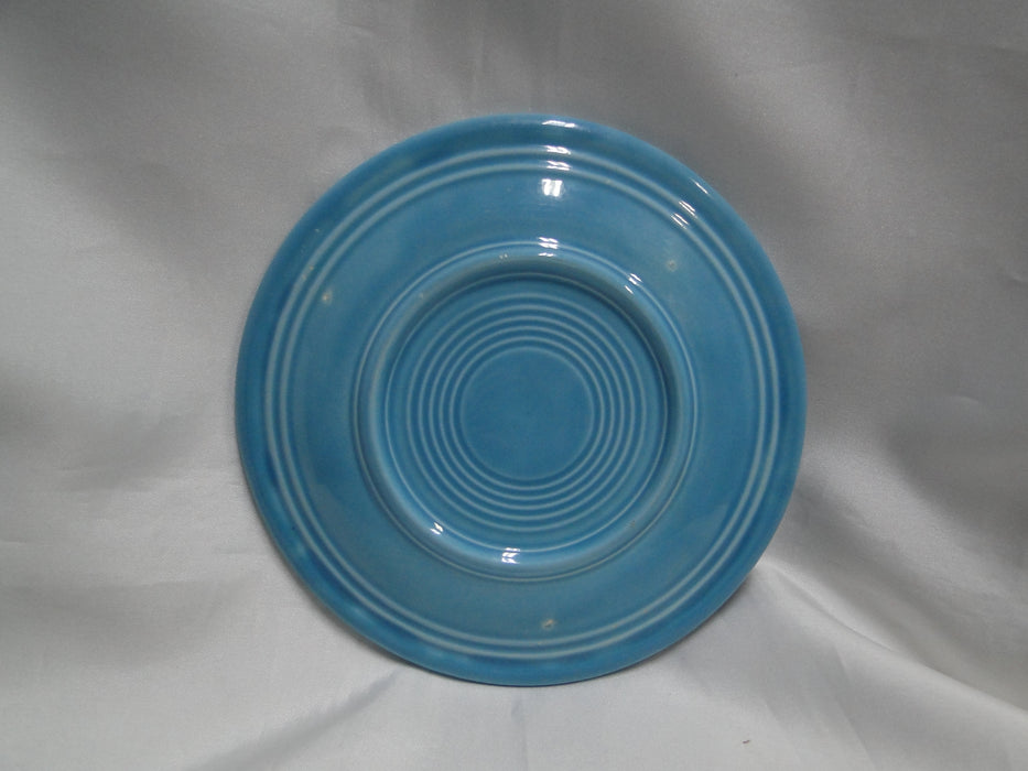 Fiesta: Turquoise Bread Plate, 6 3/8", No Backstamp, Wear