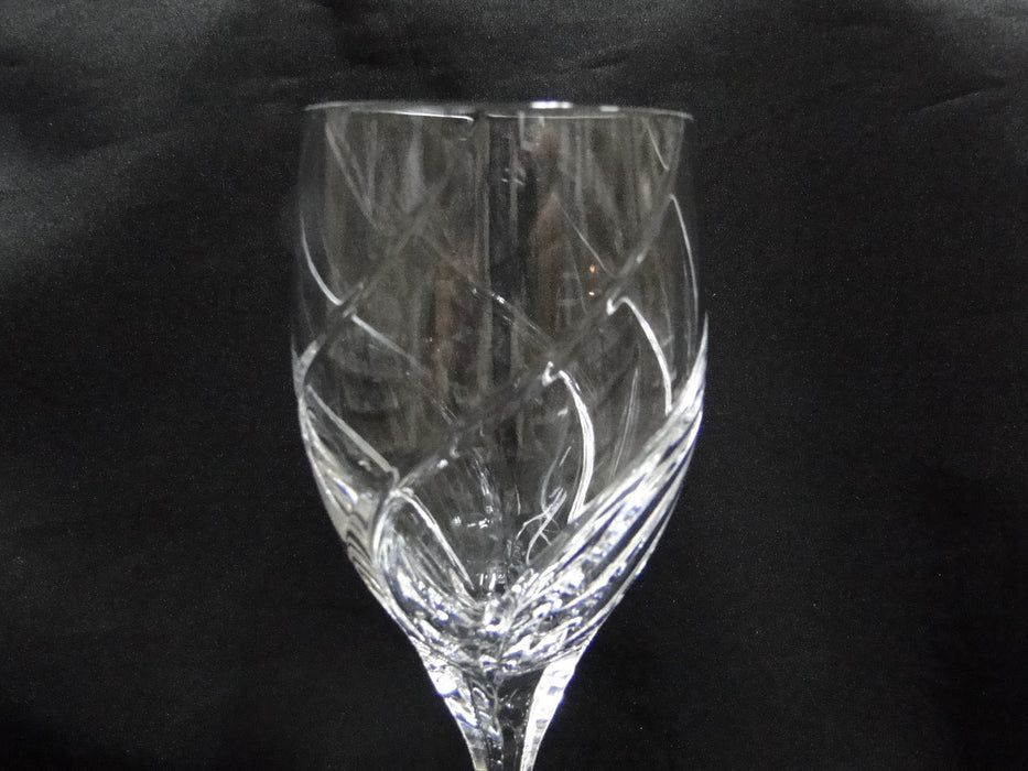 Mikasa Olympus, Swirl Cuts: Water or Wine Goblet (s), 9" Tall
