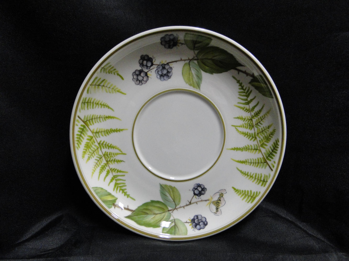 Villeroy & Boch Forsa, Berries & Leaves: 6 3/4" Breakfast Saucer Only, No Cup