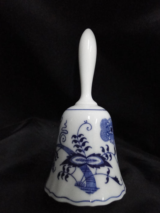 Blue Danube, Blue Onion: Bell w/ Clapper, 6" Tall