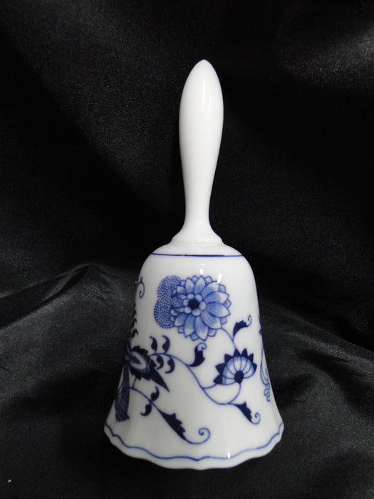 Blue Danube, Blue Onion: Bell w/ Clapper, 6" Tall