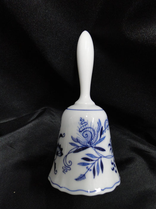 Blue Danube, Blue Onion: Bell w/ Clapper, 6" Tall