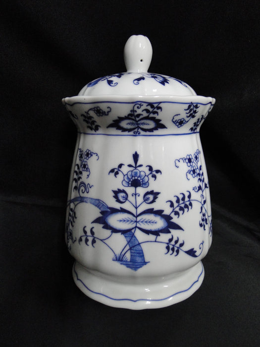 Blue Danube, Blue Onion: Candy Jar & Lid, 8 1/2" Tall