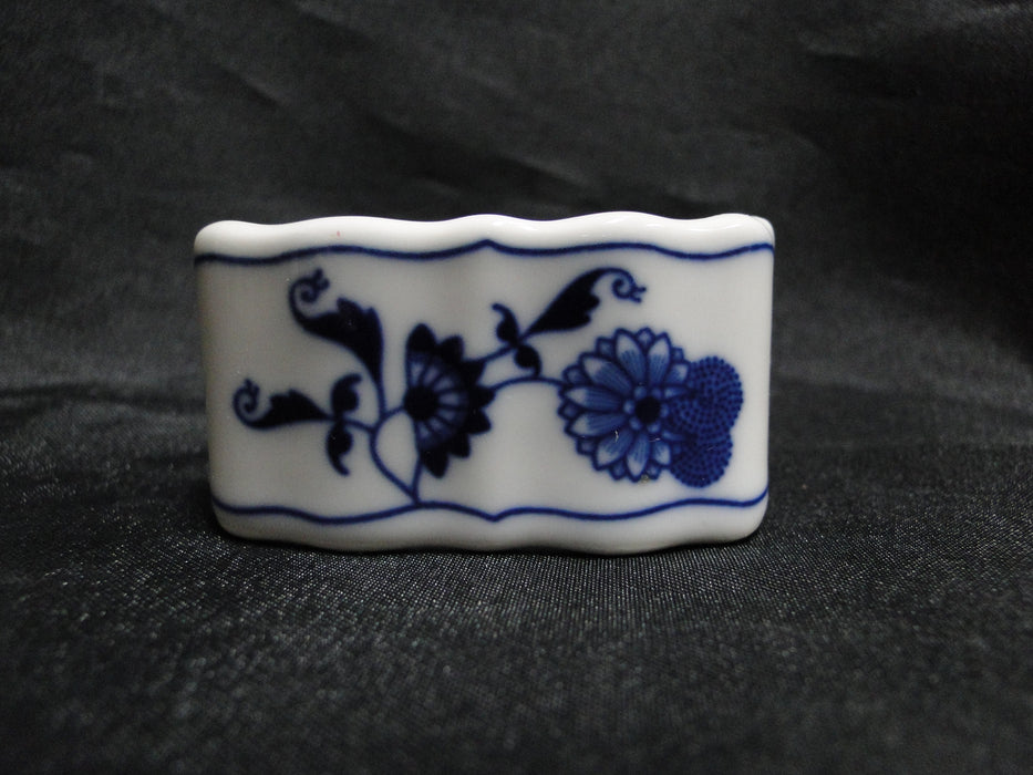 Blue Danube, Blue Onion: Set of Six Napkin Rings, 2 1/4" x 1 1/8" x 1 1/8" Tall