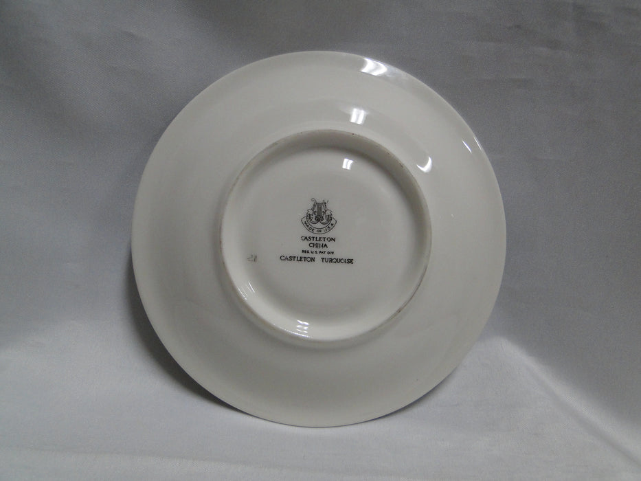 Castleton Castleton Turquoise, Platinum Trim: Cup & Saucer Set (s), 2 1/4"