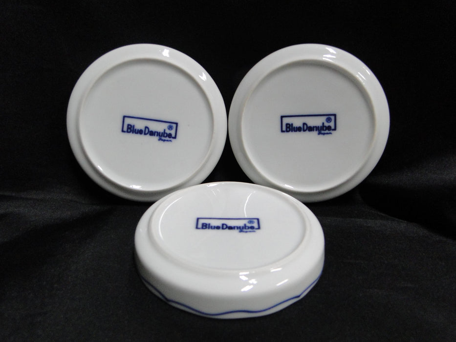 Blue Danube, Blue Onion: Set of Three Coasters, 3 1/2" x 3/4" Tall