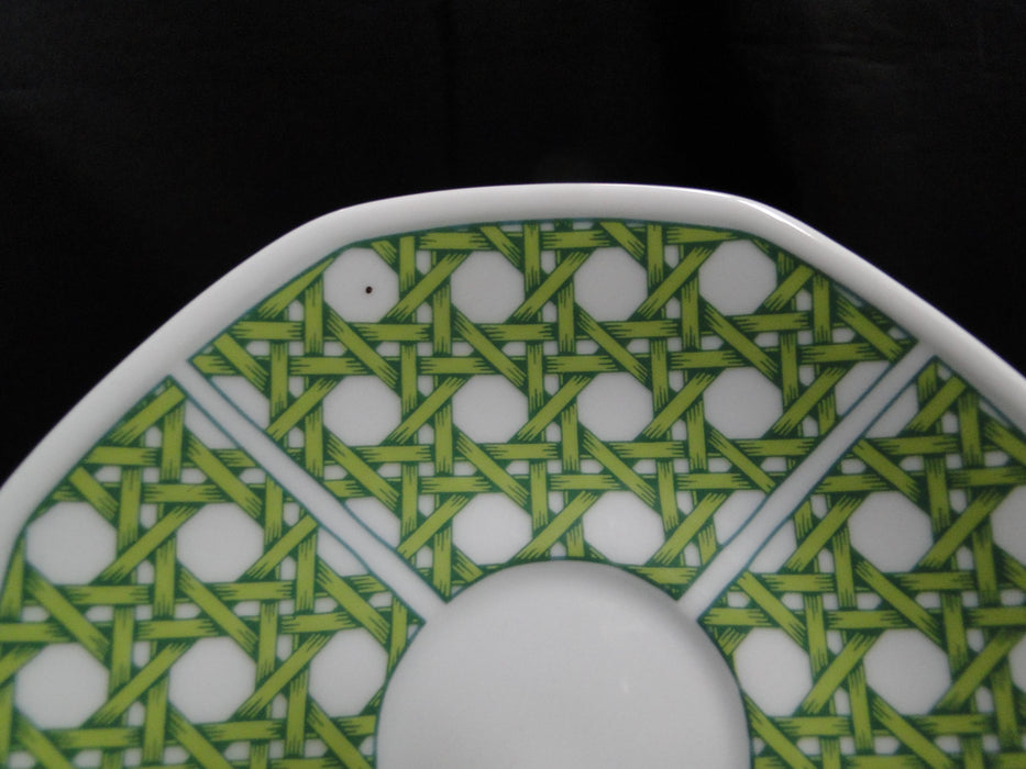 Villeroy & Boch Caribic, Green Palm Tree: Demitasse Cup & Saucer Set, As Is