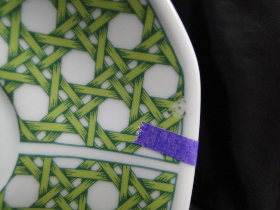 Villeroy & Boch Caribic, Green Palm Tree: Demitasse Cup & Saucer Set, As Is