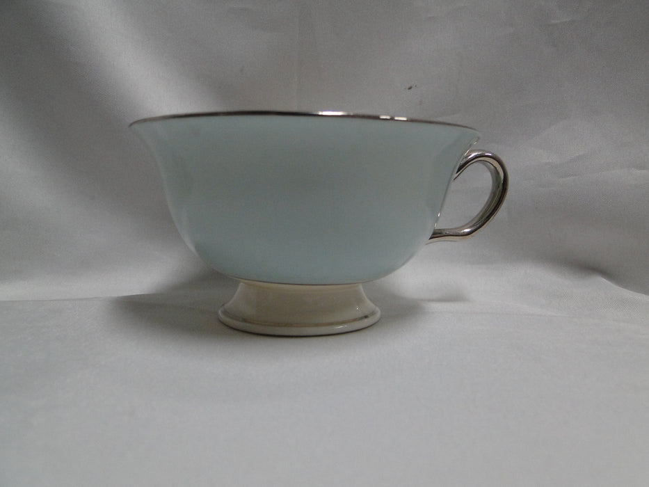 Castleton Castleton Turquoise, Platinum Trim: Cup & Saucer Set (s), 2 1/4"