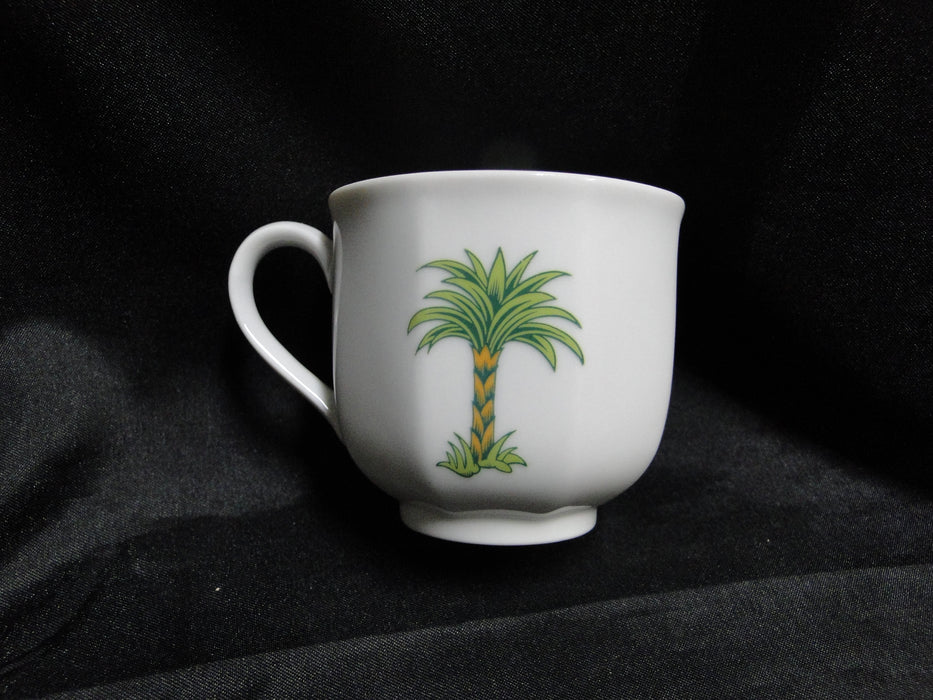 Villeroy & Boch Caribic, Green Palm Tree: Demitasse Cup & Saucer Set (s), 2 1/2"