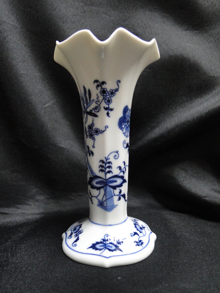 Blue Danube, Blue Onion: Bud Vase, 6" Tall
