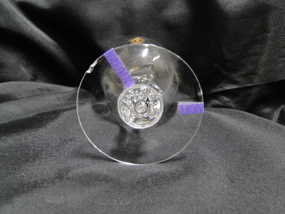 Tiffin Palais Versailles, Gold Design, Cut Ovals: Water or Wine Goblet, As Is