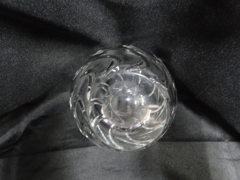 Clear w/ Swirl Cuts: Vase, 4 1/4" Tall, 3 1/2" Widest Diameter -- MG#269