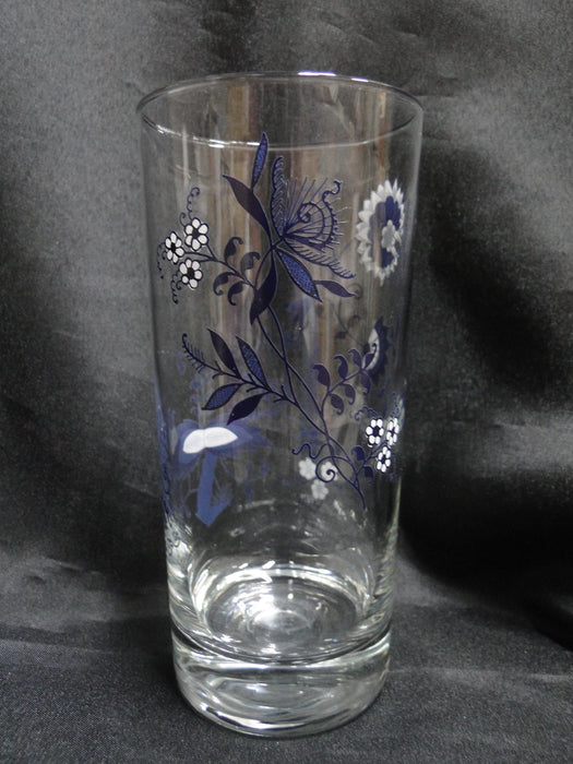 Blue Danube, Blue Onion: Glass Tumbler (s), 6 1/4" Tall, 14 oz Capacity