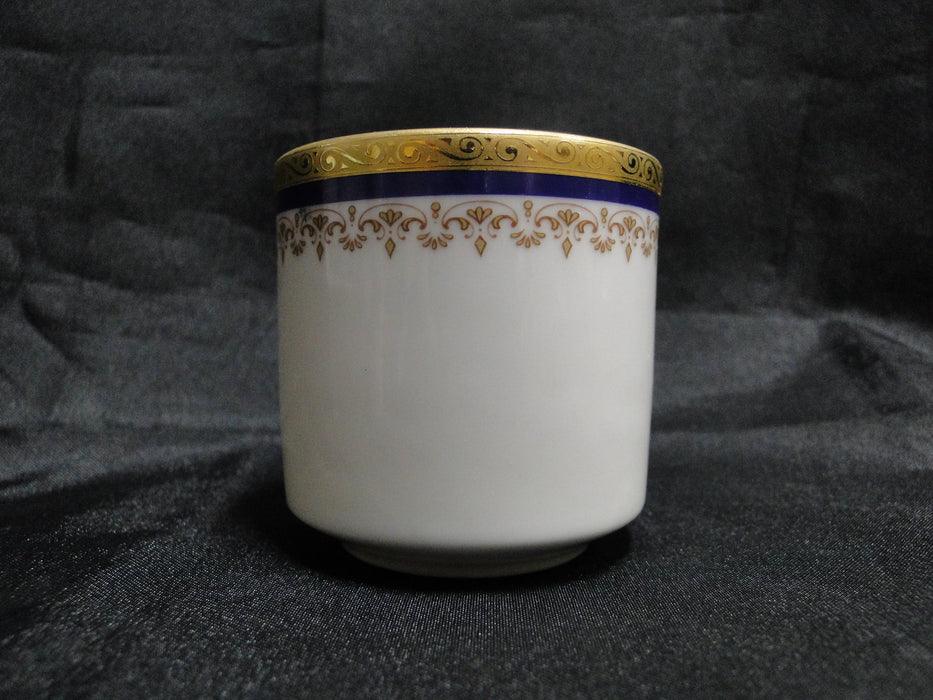 Tirschenreuth TIR419, Cobalt  Blue & Gold on White: Demitasse Cup & Saucer Set