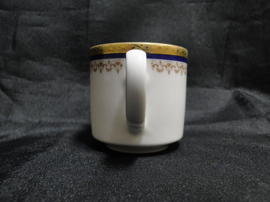 Tirschenreuth TIR419, Cobalt  Blue & Gold on White: Demitasse Cup & Saucer Set