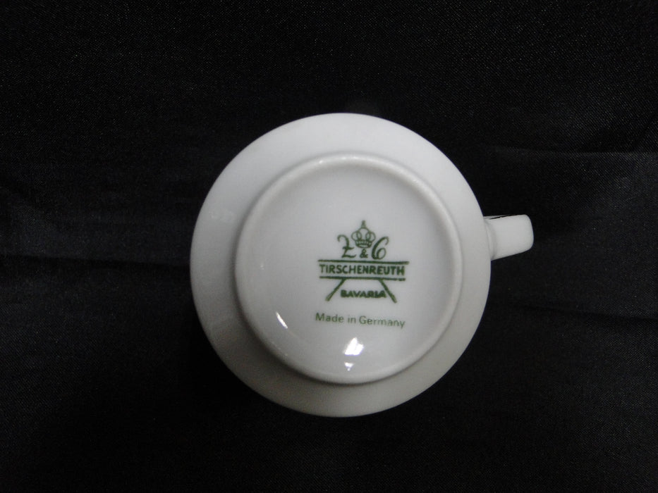 Tirschenreuth TIR419, Cobalt  Blue & Gold on White: Demitasse Cup & Saucer Set