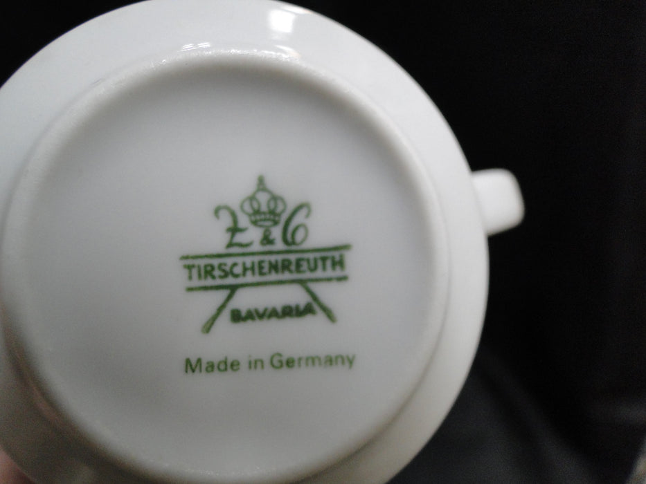 Tirschenreuth TIR419, Cobalt  Blue & Gold on White: Demitasse Cup & Saucer Set