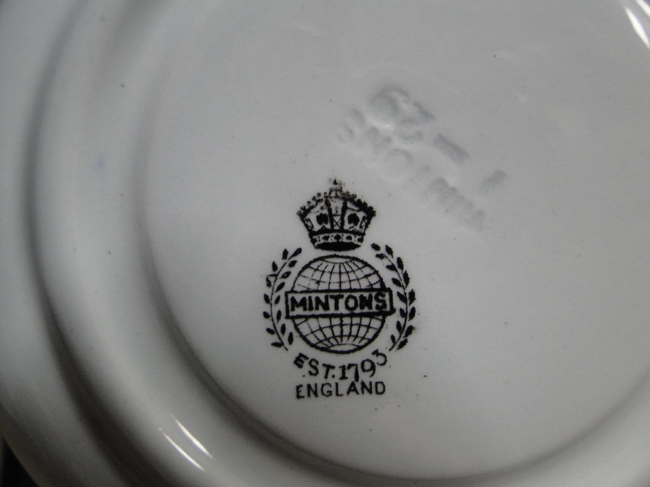 Minton Gold Greek Key on Blue Band: Demitasse Cup & Saucer Set, 2 1/8"
