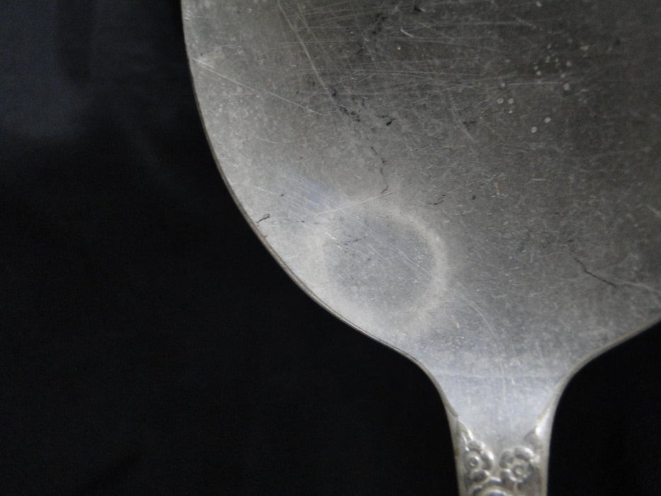National Silver Holiday Silverplate Flatware: Salad Serving Spoon & Fork, As Is