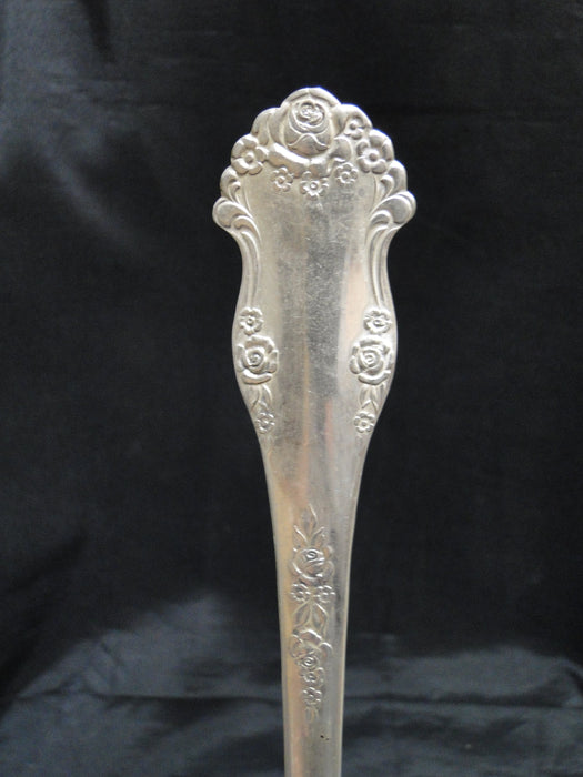 National Silver Holiday Silverplate Flatware: Salad Serving Spoon & Fork, As Is