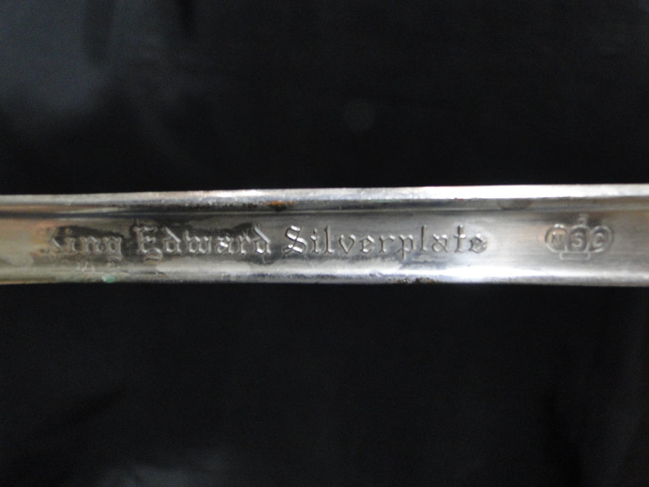 National Silver Holiday Silverplate Flatware: Salad Serving Spoon & Fork, As Is