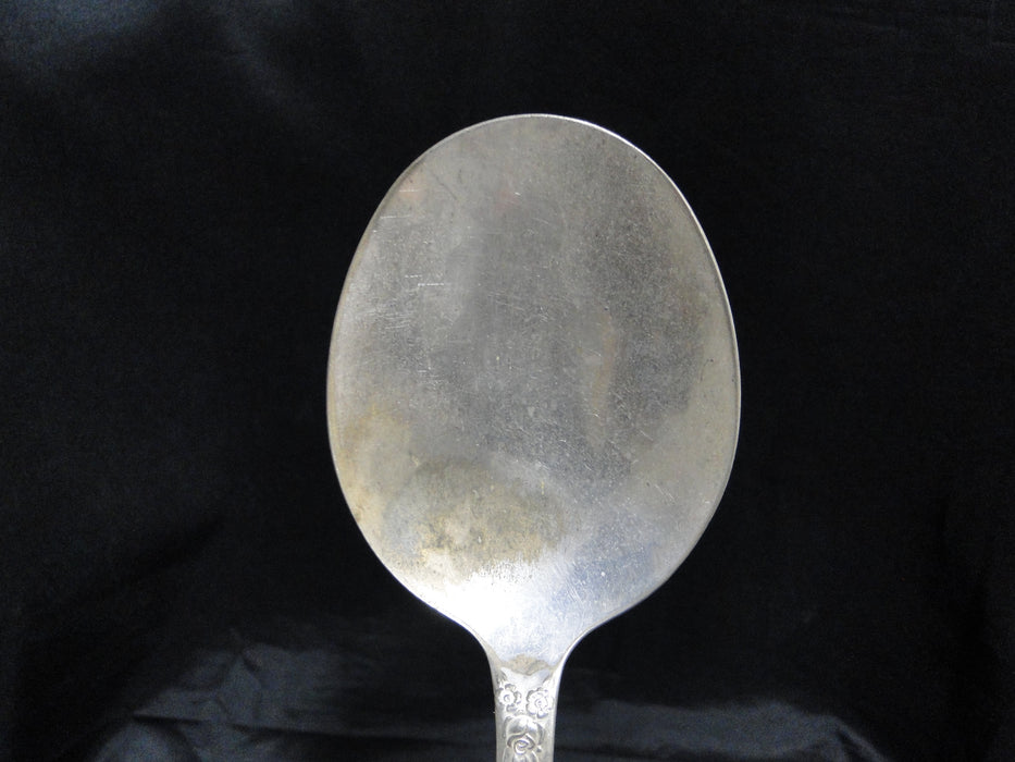National Silver Holiday Silverplate Flatware: Salad Serving Spoon & Fork, As Is