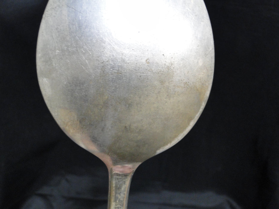 National Silver Holiday Silverplate Flatware: Salad Serving Spoon & Fork, As Is