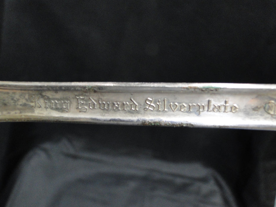 National Silver Holiday Silverplate Flatware: Salad Serving Spoon & Fork, As Is