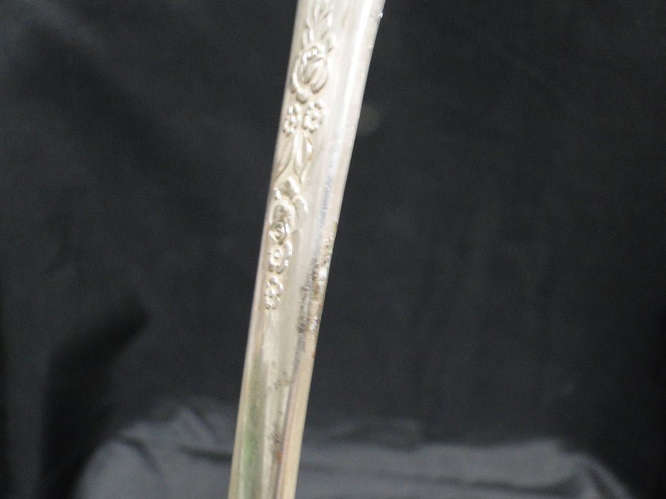 National Silver Holiday Silverplate Flatware: Salad Serving Spoon & Fork, As Is