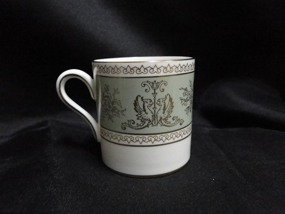 Wedgwood Gold Columbia, Sage Green, Gold Griffons: Demi Cup & Saucer Set