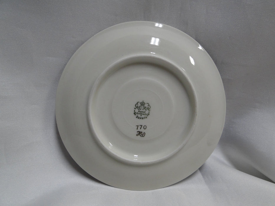 ALKA Gold Florals & Lattice on Cobalt Band: Demitasse Cup & Saucer Set, 1 7/8"